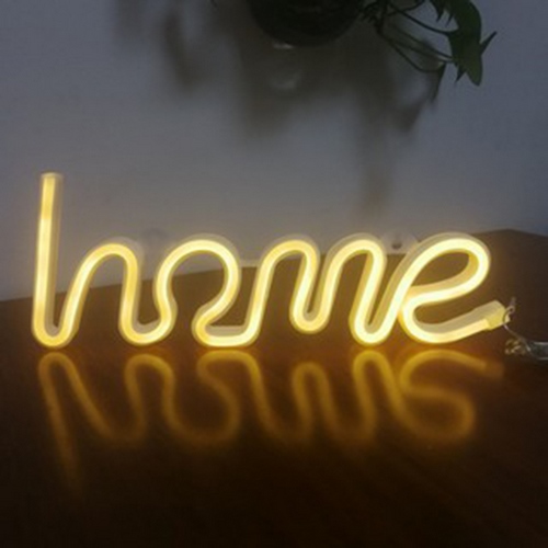 Đèn trang trí phòng hình chữ home ánh sáng lung linh