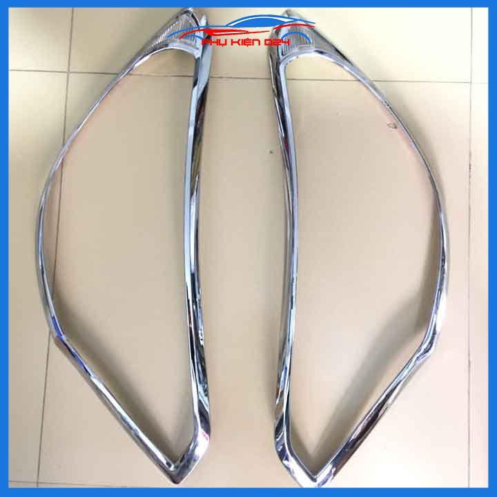 Ốp viền đèn pha hậu mạ crom Attrage 2015-2016-2017-2018-2019 chống trầy trang trí bảo vệ xe