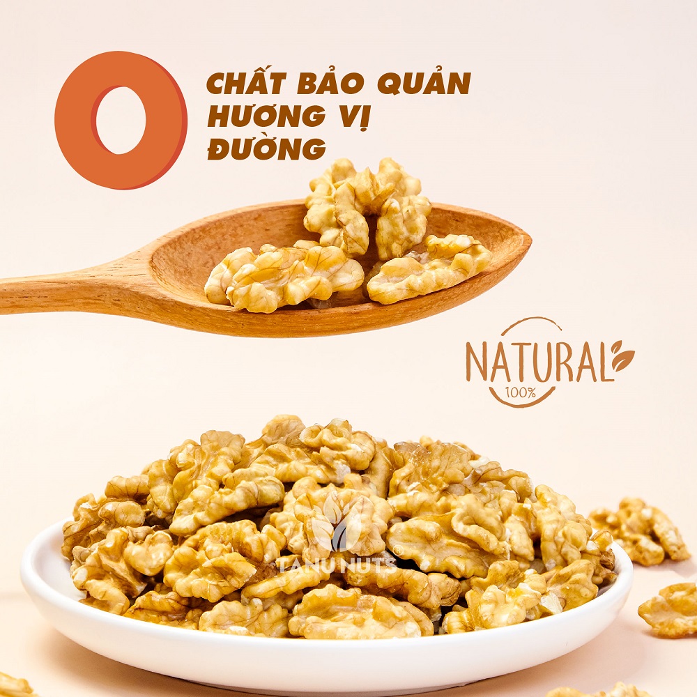 Nhân hạt óc chó vàng tách vỏ TANU NUTS, ngũ cốc giàu dinh dưỡng tốt cho mẹ và bé