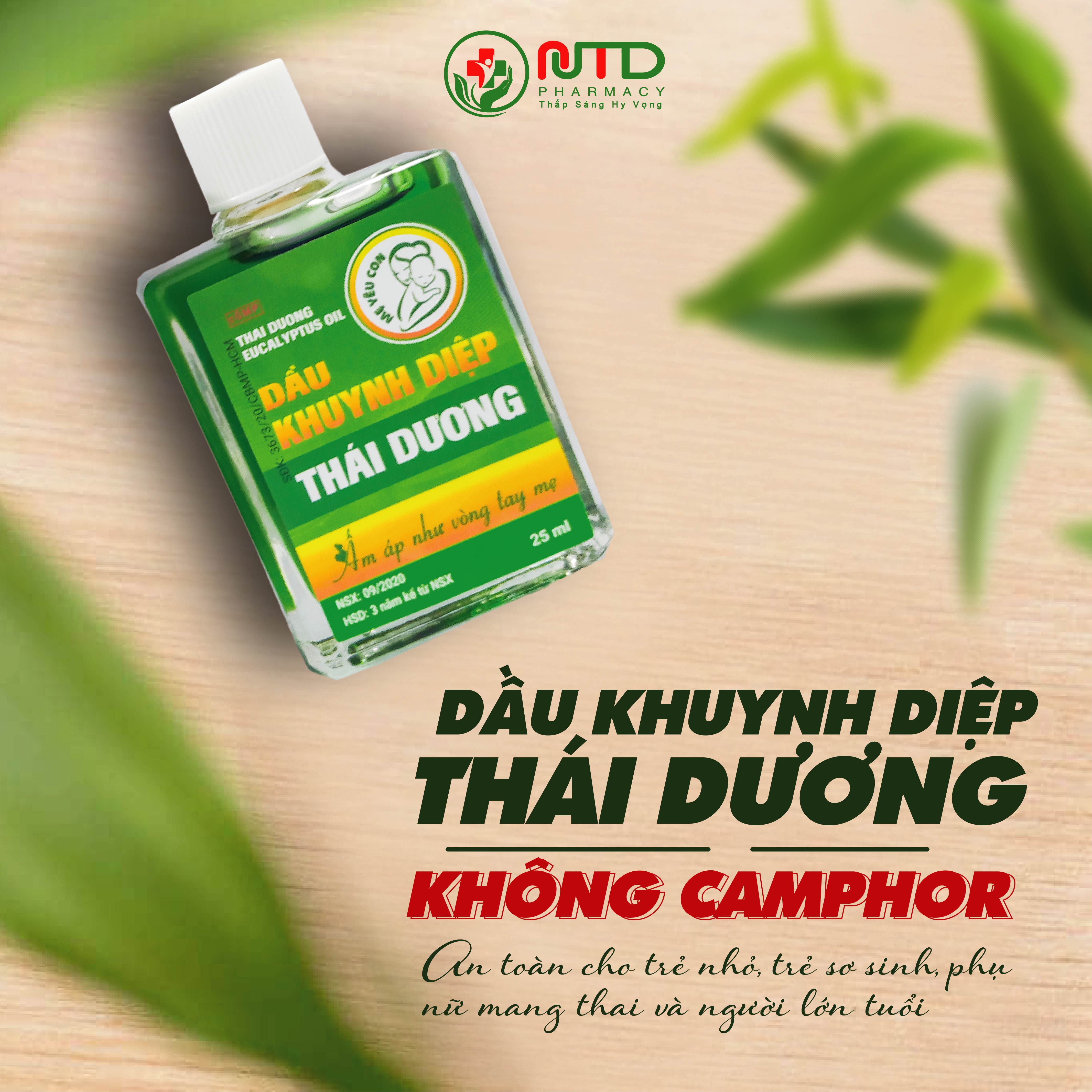 DẦU KHUYNH DIỆP THÁI DƯƠNG - Làm ấm cơ thể và chăm sóc sức khỏe bé