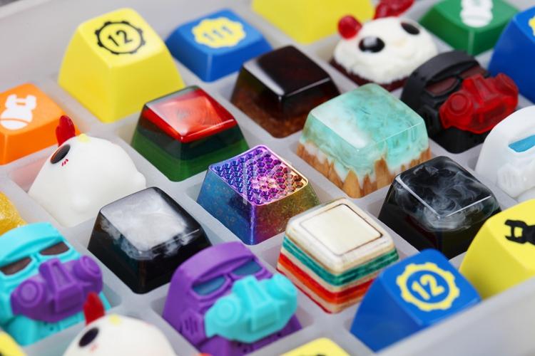Ác Hộp Acrylic Keycaps 7X5 Bàn Phím Sa GMK OEM Anh Đào DSA Xda Keycaps hộp Cho Keycap Bộ Cổ Bộ Sưu Tập
