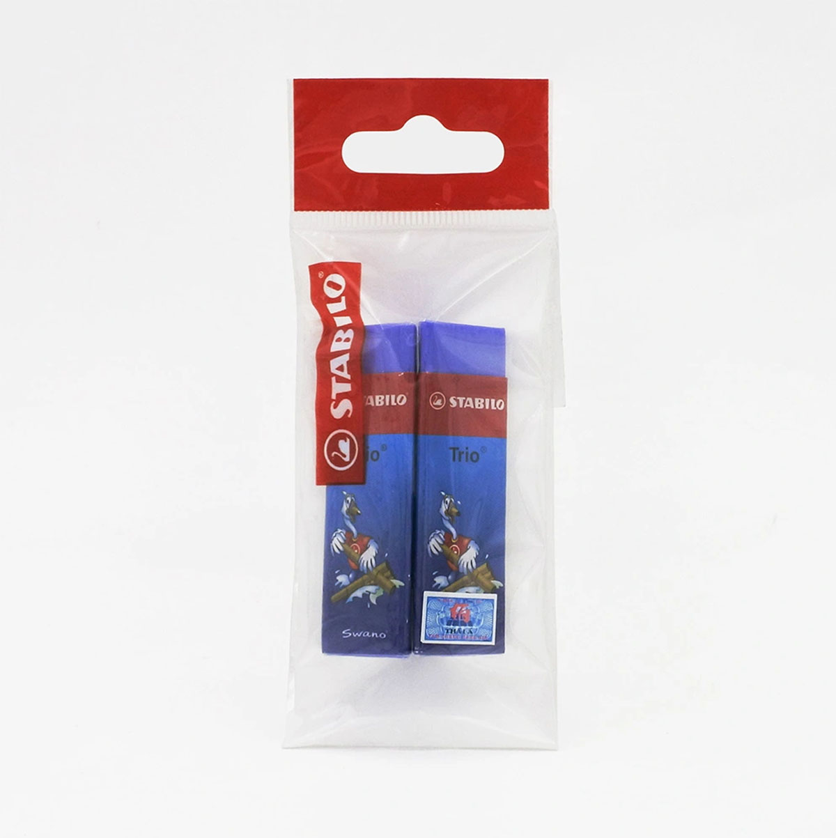 Combo gôm STABILO Yippy-plas/Trio (nhiều màu) - Bộ 2 viên tam giác màu xanh lá (ER199G-C2)