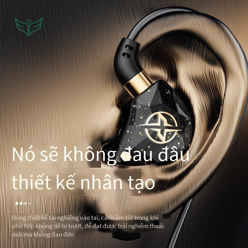Tai nghe có dây chơi game điện cạnh tranh in-ear giá rẻ nhất chất lượng âm thanh cao thích hợp cho Huawei vivo Xiaomi oppo cá mập đen hòa bình ưu tú