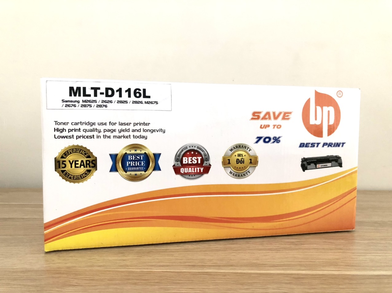 Hộp mực in BEST PRINT MLT-D116L dùng cho máy in Samsung M2625 / 2626 / 2825 / 2826, M2675 / 2676 / 2875 / 2876 - HÀNG CHÍNH HÃNG