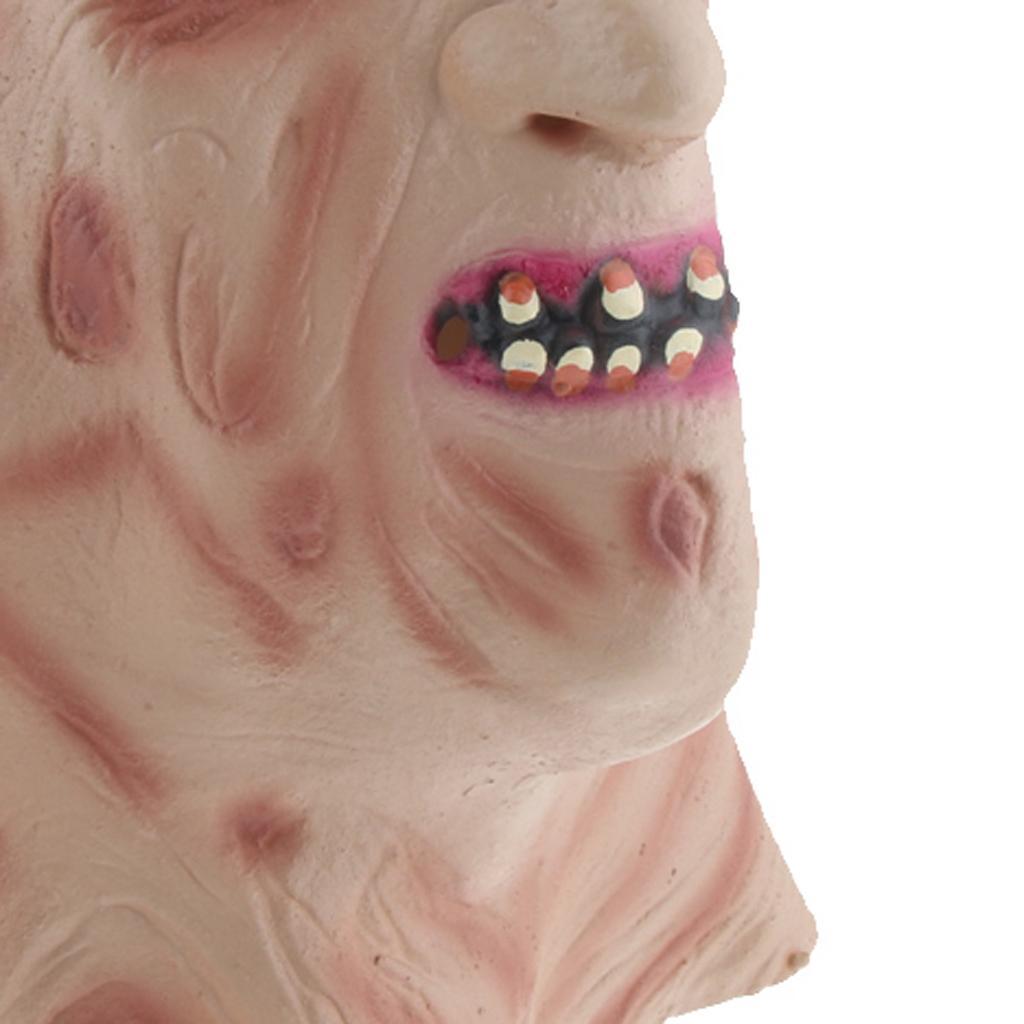 Scary Halloween Masks Horrible Mask - Creepy Zombie Monster Latex Mask Costume for Adults
