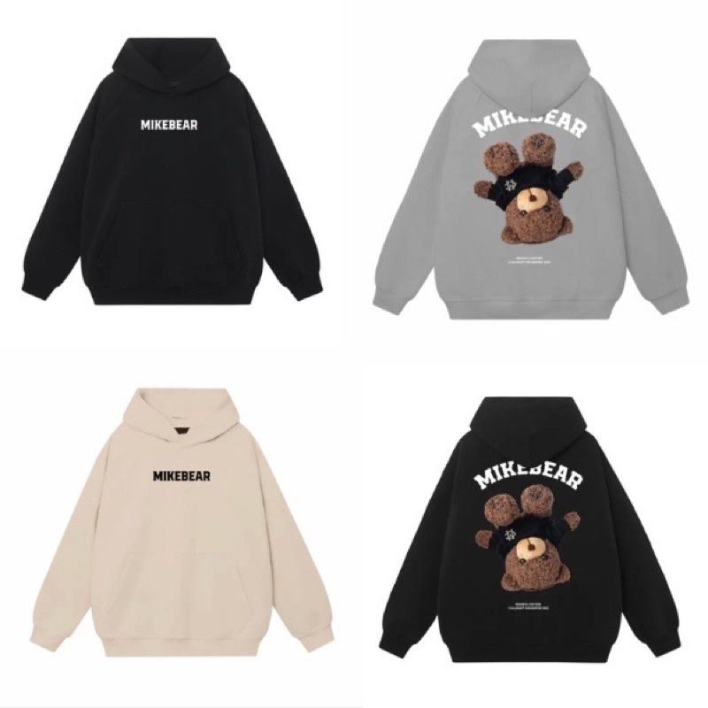 Áo hoodie nam nữ nỉ bông MIKEBEAR - form to rộng, unise.x nam nữ đều mặc được, hottrend thu đông 2022