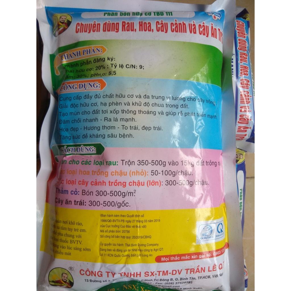 Phân bón trùn quế dùng cho rau, hoa, cây cảnh, cây ăn trái - gói 1 kg
