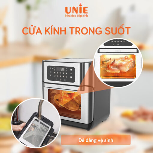 Nồi chiên không dầu  UNIE UE-1000 dung tích 10L công suất 1800W - Hàng chính hãng