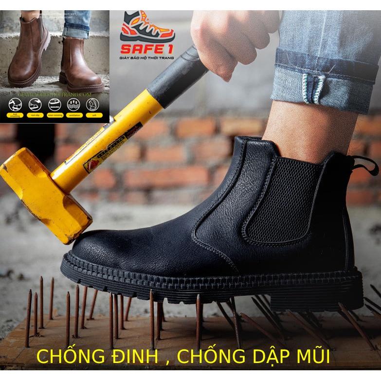 Giày bảo hộ thể thao TC11, dáng thời trang, chống đinh, chống nước, chống va đập, mẫu cao cổ