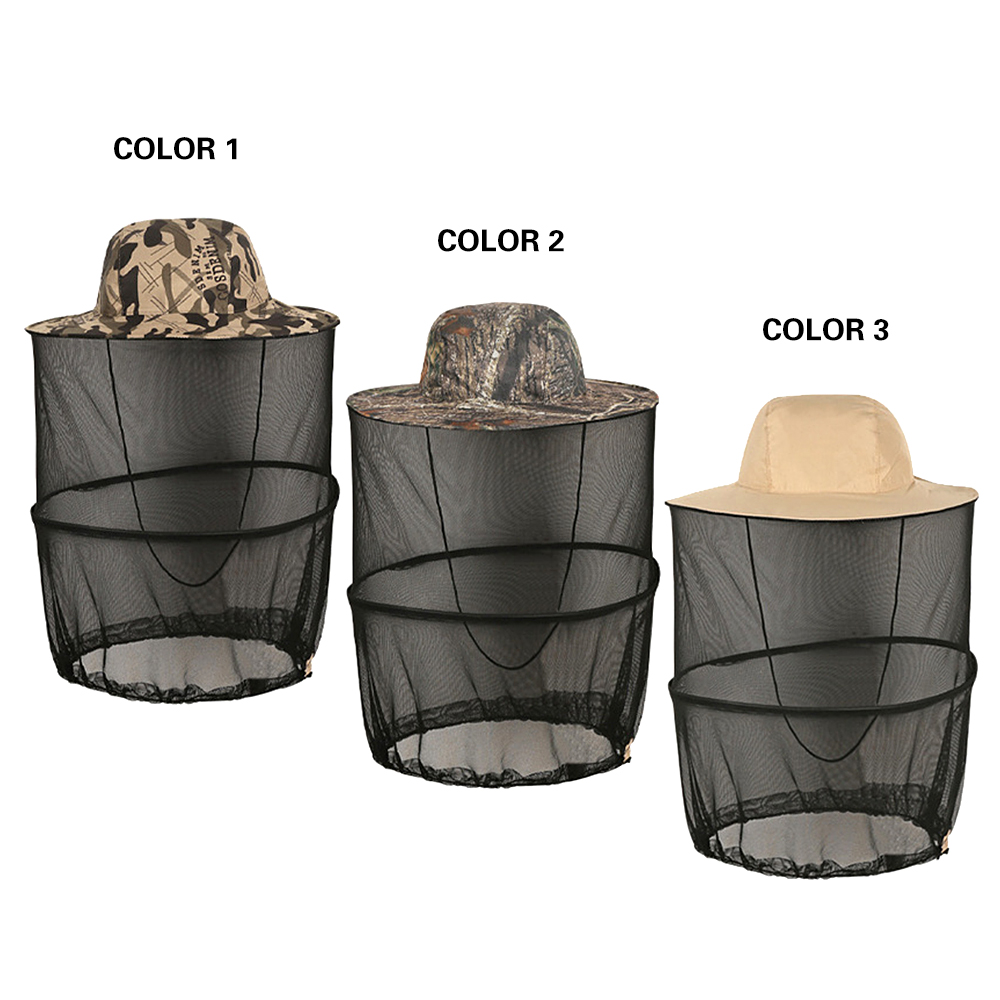 Mũ rộng vành chống nắng có thể gập lại Lưới lưới mịn giúp thoáng khí và tầm nhìn tốt cải thiện khả năng bảo vệ khỏi côn trùng