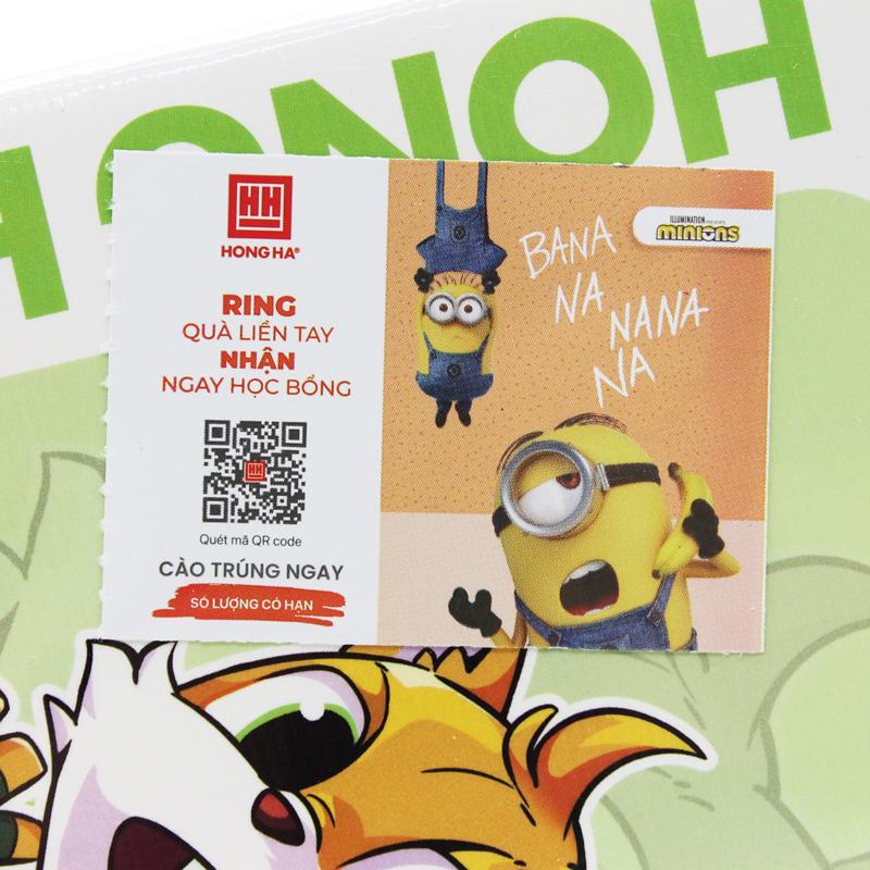 Combo 5 Tập Class Siêu Sóc - 4 Ô Ly - 96 Trang 120gsm - Hồng Hà 0329 - Màu Vàng + Tặng Kèm Thẻ Cào