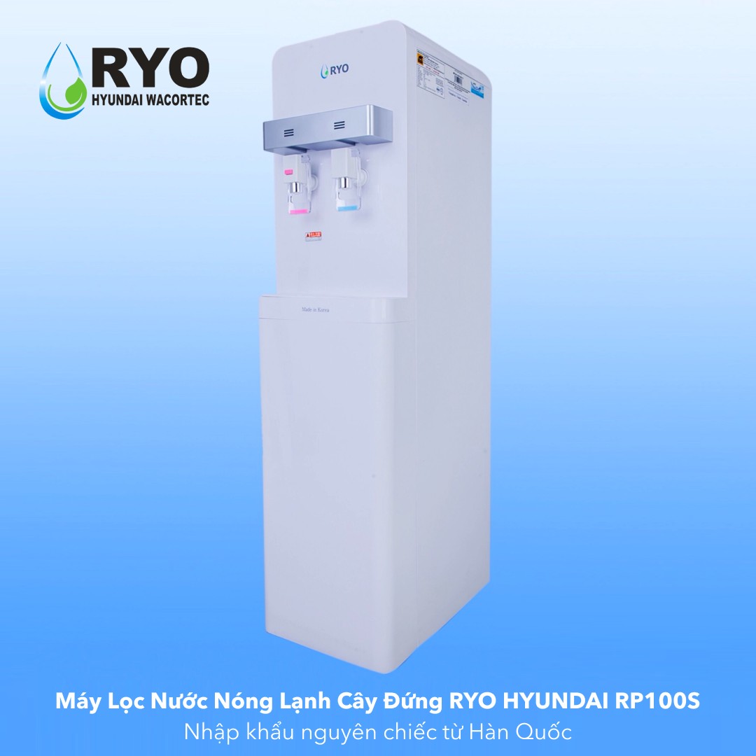 Máy Lọc Nước Nóng Lạnh Để Bàn RYO Hyundai RP100S Cao Cấp Công Nghệ UF 5 Cấp Lọc, Nhập Khẩu Hàn Quốc - Hàng Chính Hãng