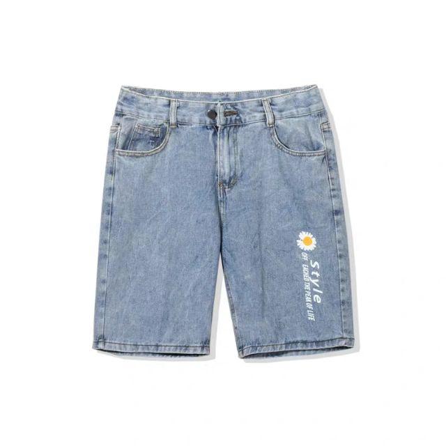 FLOWER JEANS SHORTS