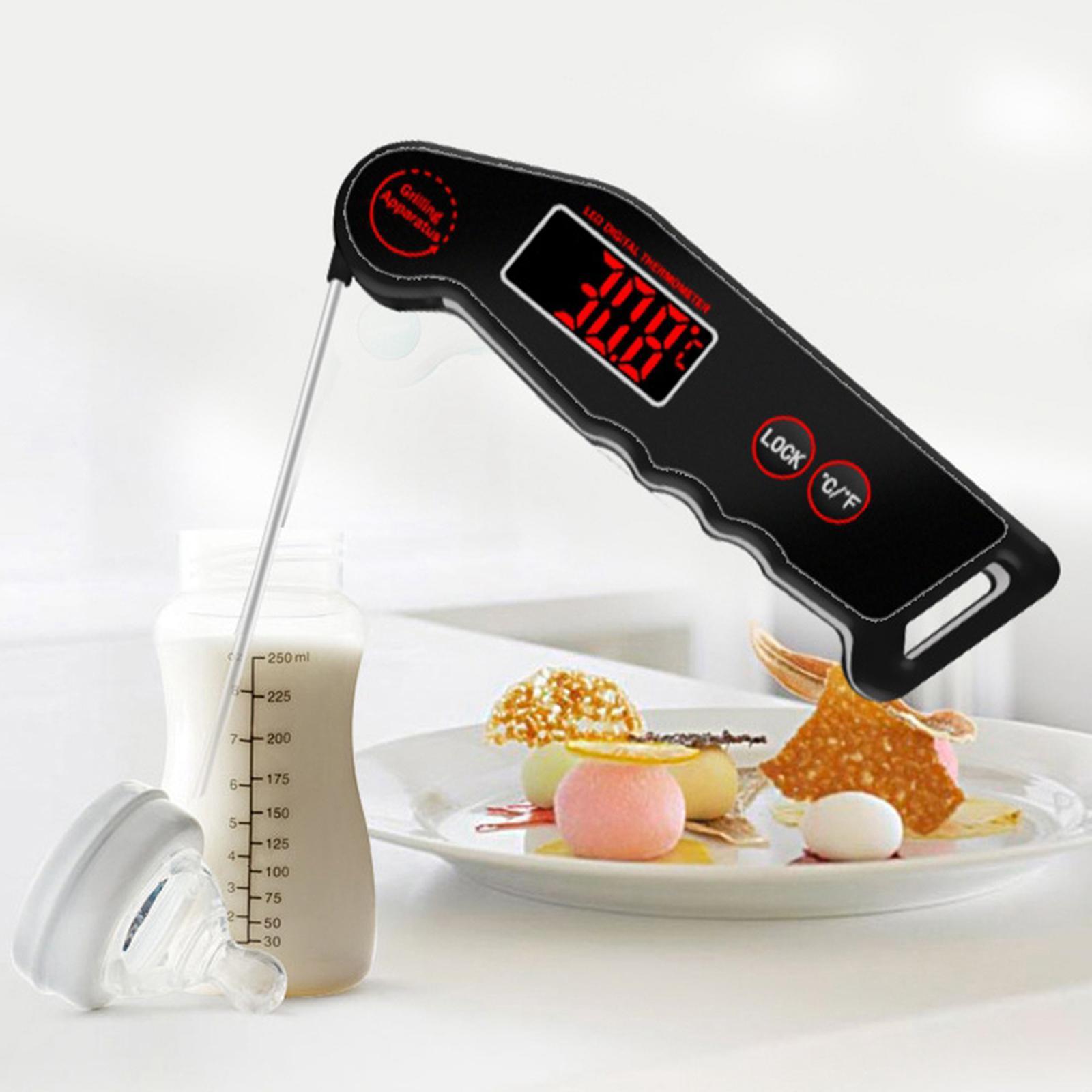 Instant Read Wireless Thermometer Easy to Use Red