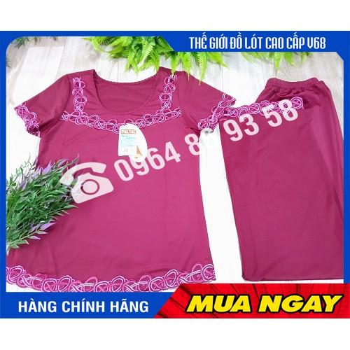 Bộ quần áo nữ mặc nhà, cộc tay quần dài thun lạnh Paltal 138