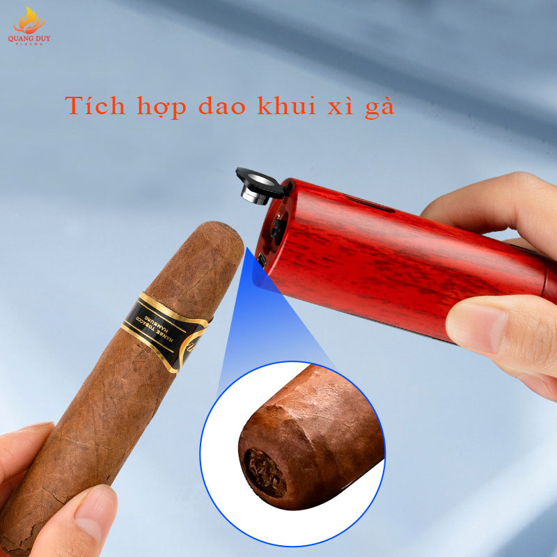 Hộp quẹt khò, bật lửa khò 3 tia, sạc pin đánh lửa thay ic truyền thống