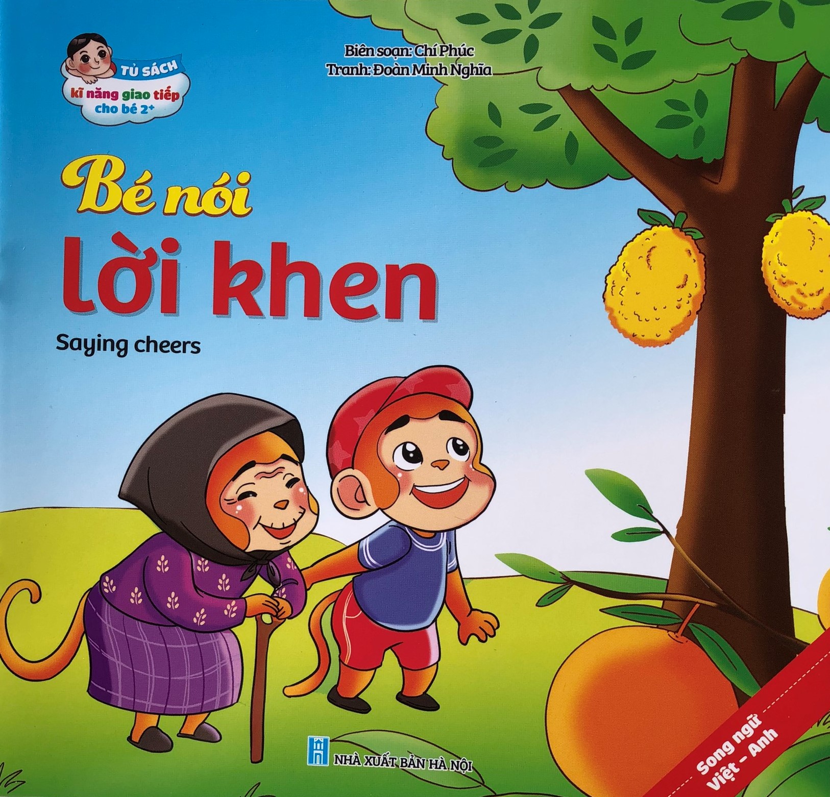 Một Cuốn Trong Trọn Bộ 10 Cuốn Truyện Tranh Kỹ Năng Giao Tiếp Cho Bé Song Ngữ Việt Anh