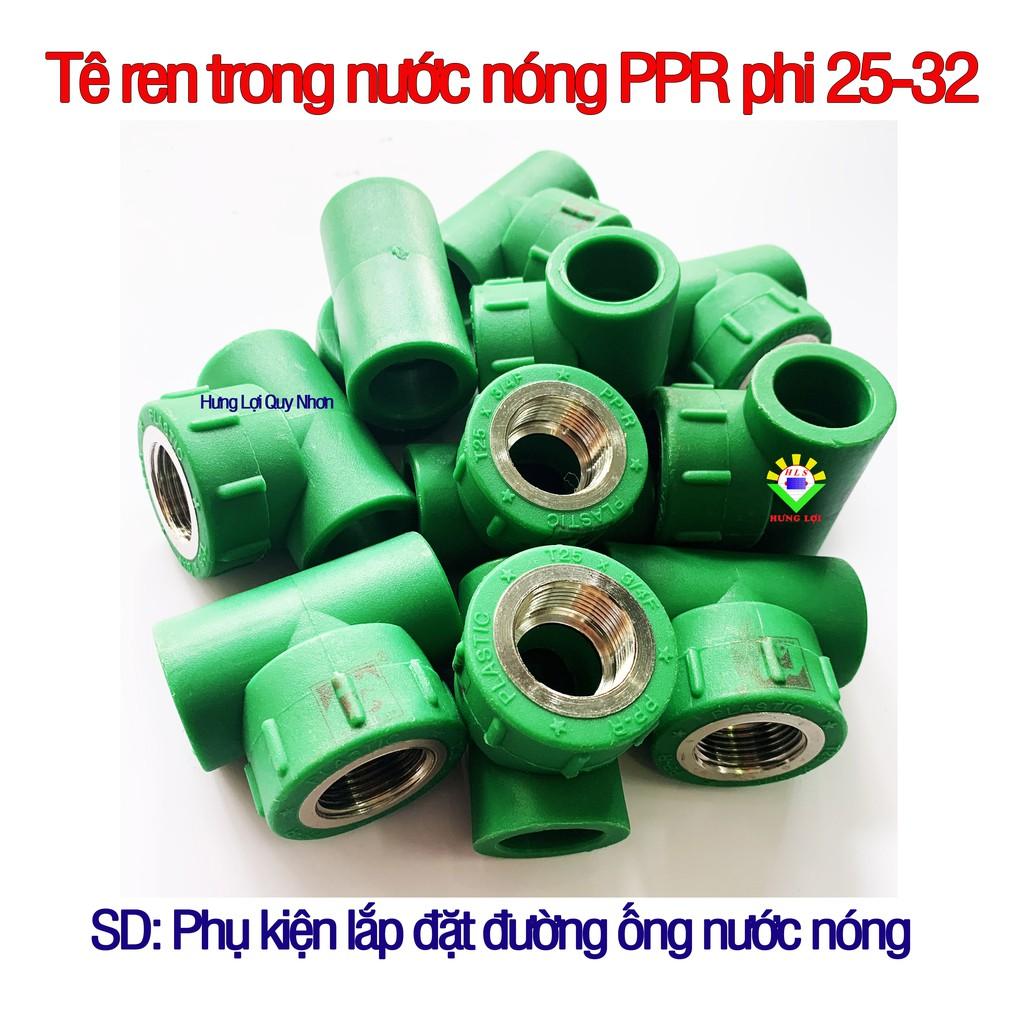 Tê ren trong ống nước nóng PPR phi 25-32 - phụ kiện ống nước nóng, lạnh