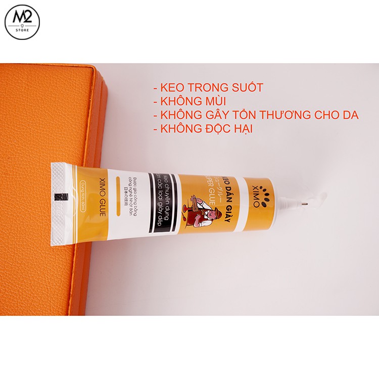 Keo Dán Giày Ximo Super Glue Trong Suốt Không Mùi Dính Siêu Chắc, Không Tổn Thương Da CLEANTOP