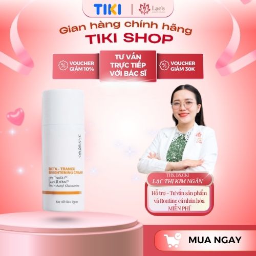Kem giảm nám Orobanc Beta - Tranexamic Peptide Pigment Correcting Cream 30G