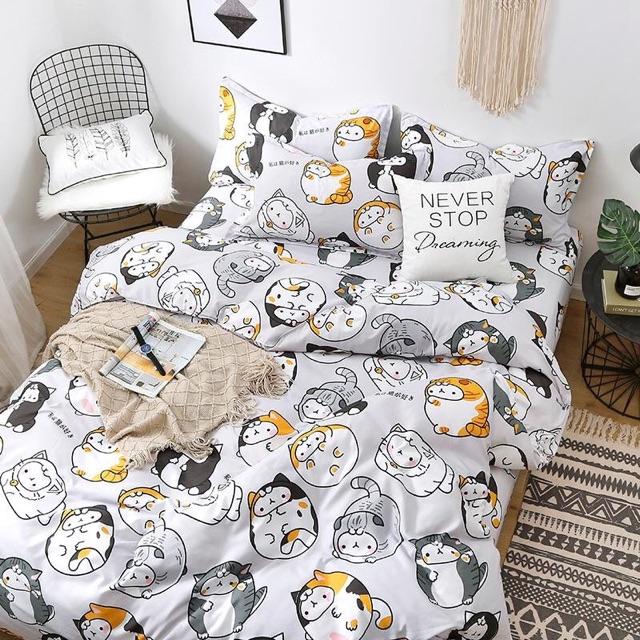 Set Cotton Nhập Khẩu 4 Món Chú Mèo Cốc