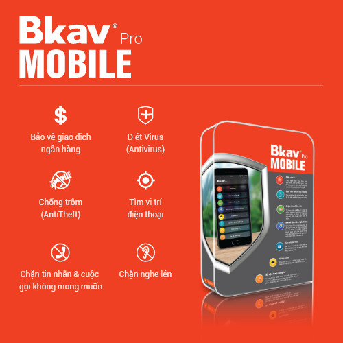 Mã key Phần mềm diệt virus ĐT Bkav Pro Mobile - Bản quyền 1 năm - Nhận mã ngay sau khi đặt