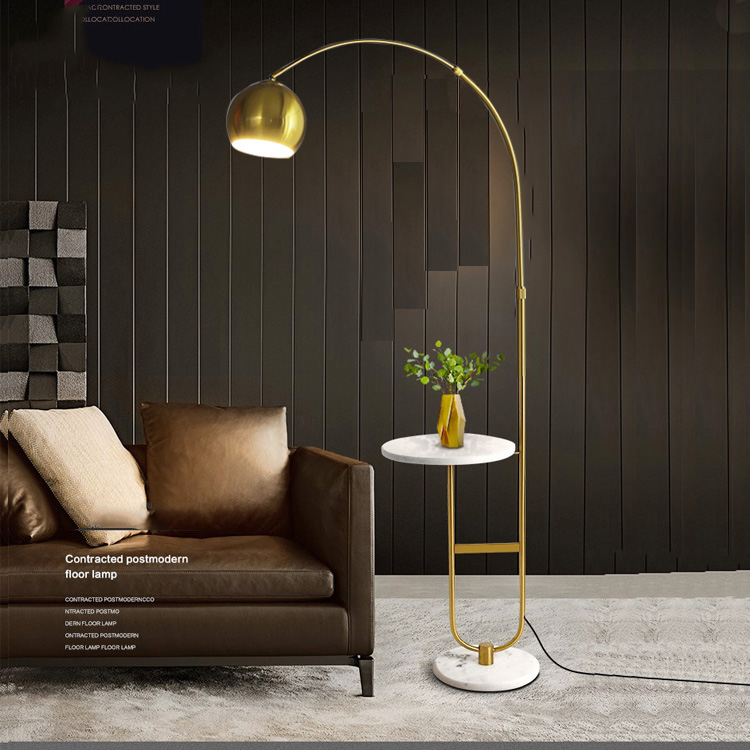 Đèn Đứng Trang Trí Sofa - Đèn Cây Đọc Sách Thân Hợp Kim Mạ vàng Sang Trọng, Tặng Kèm Bóng LED Chống Cận ML5125