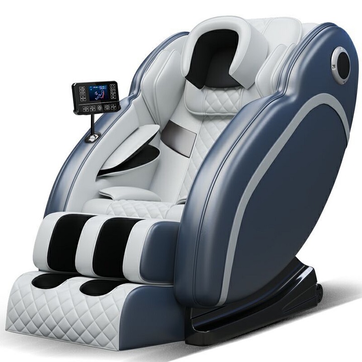 Ghế MASSAGE toàn thân thư giãn trị liệu thế hệ mới bảng điều khiển cảm ứng, loa bluetooth. Tặng kèm bộ 2 ghế đôn sofa cao 42cm màu tặng ngẫu nhiên