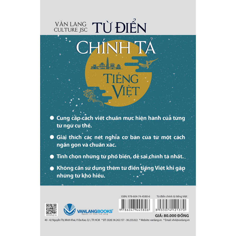 Hình ảnh Từ Điển Chính Tả Tiếng Việt ( Tác Phẩm Được Viện Ngôn Ngữ Học Thẩm Định)