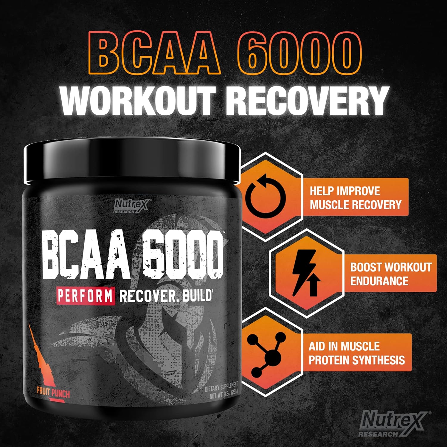 Nutrex Bcaa 6000 (30 Serving) - Phục Hồi Cơ, Chống Mất Cơ, Chống Nhức Mỏi Cơ, Phát Triển Cơ