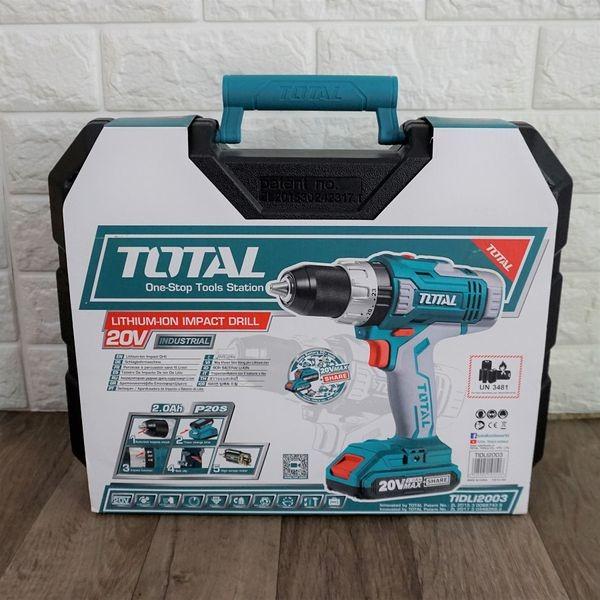MÁY KHOAN BÚA DÙNG PIN 20V  50 CHI TIẾT  TOTAL TIDLI2003 - HÀNG CHÍNH HÃNG