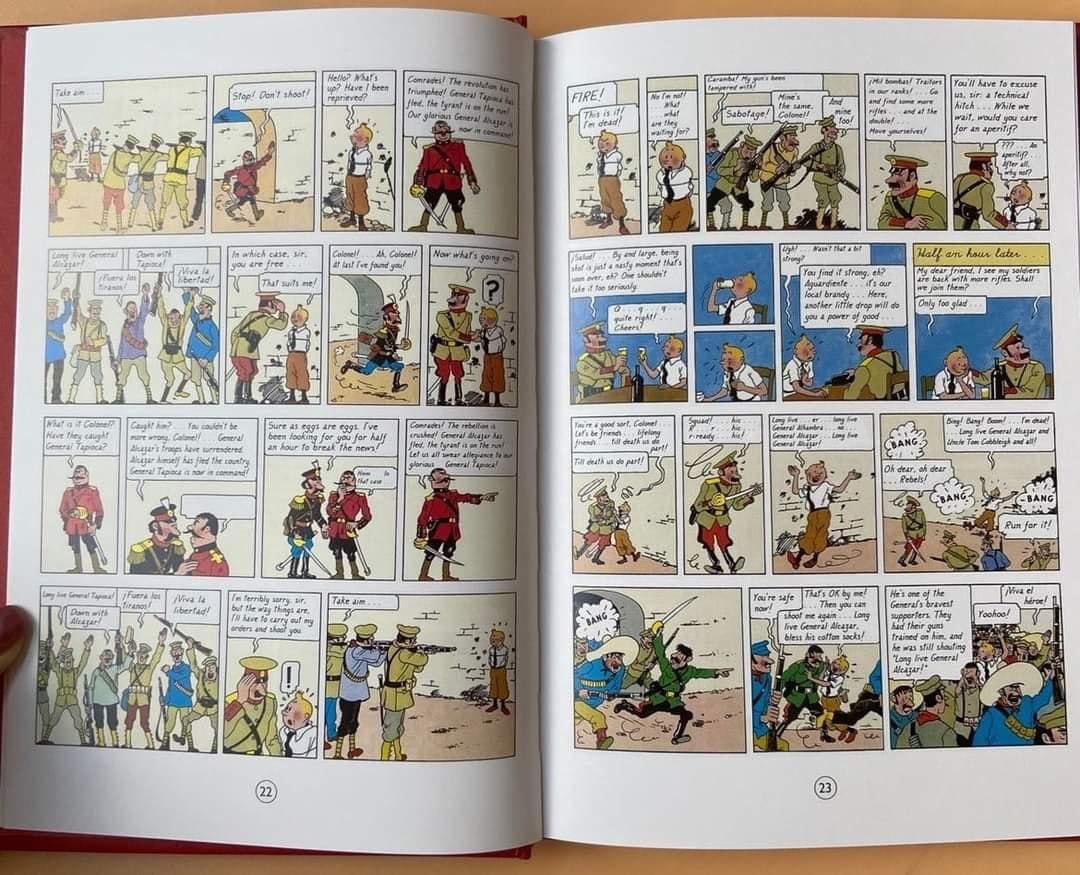 Tintin 8q bộ nhập màu boxset bìa cứng