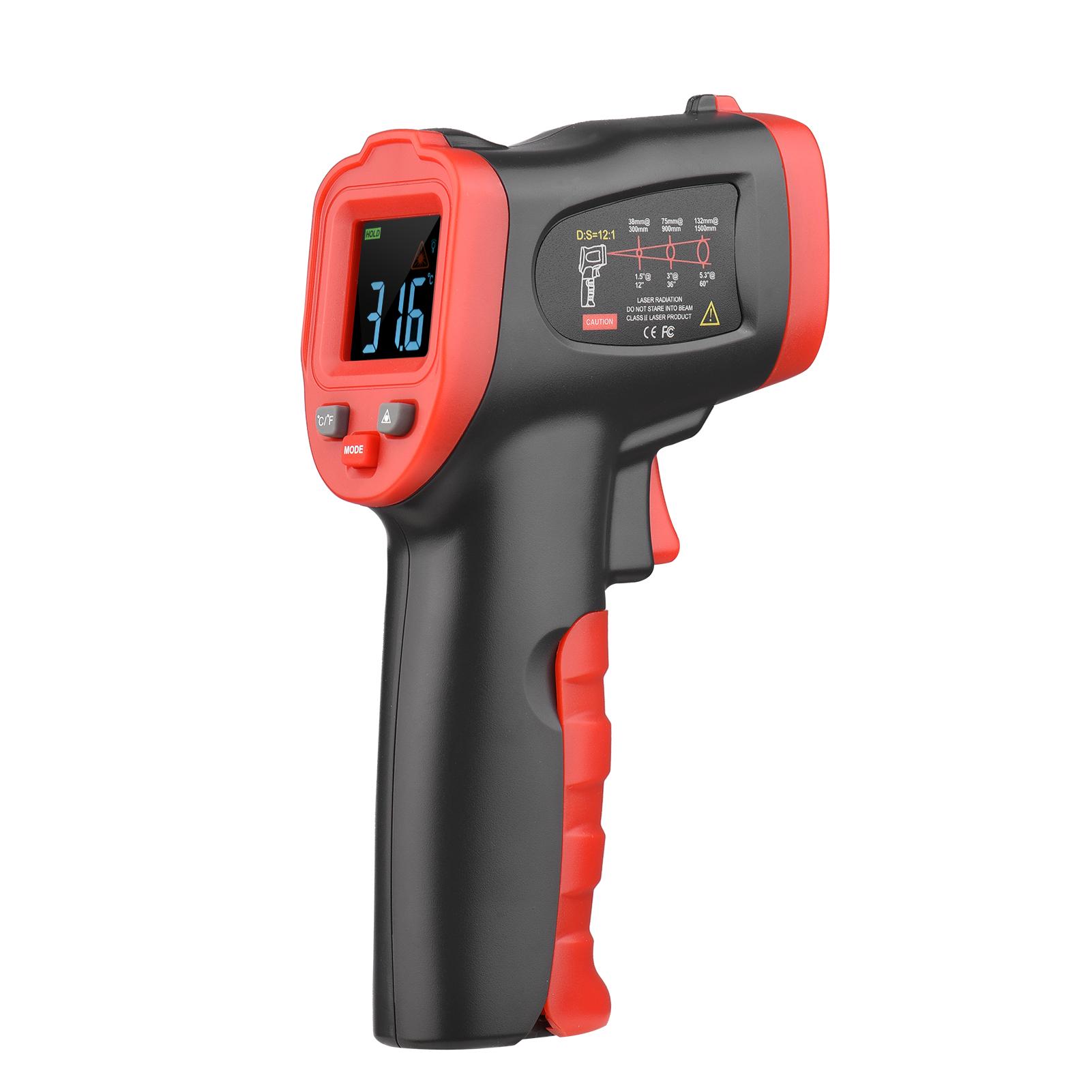 -50℃~950℃ /-58℉~1742℉ Colorful Screen Infrared Thermometer IR Laser Thermometer Handheld Non-Contact Digital Temperature Tester Pyrometer Temperature Gun for Kitchen Cooking BBQ Chocolate Pizza Industrial