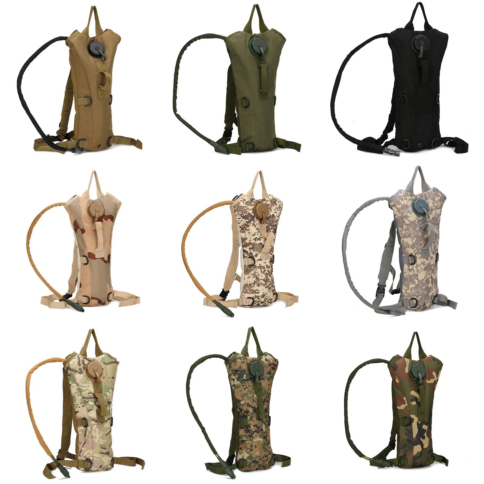 Ba lô hydrat hóa nhẹ chứa bình nước có vòi uống 3L, balo ngụy trang