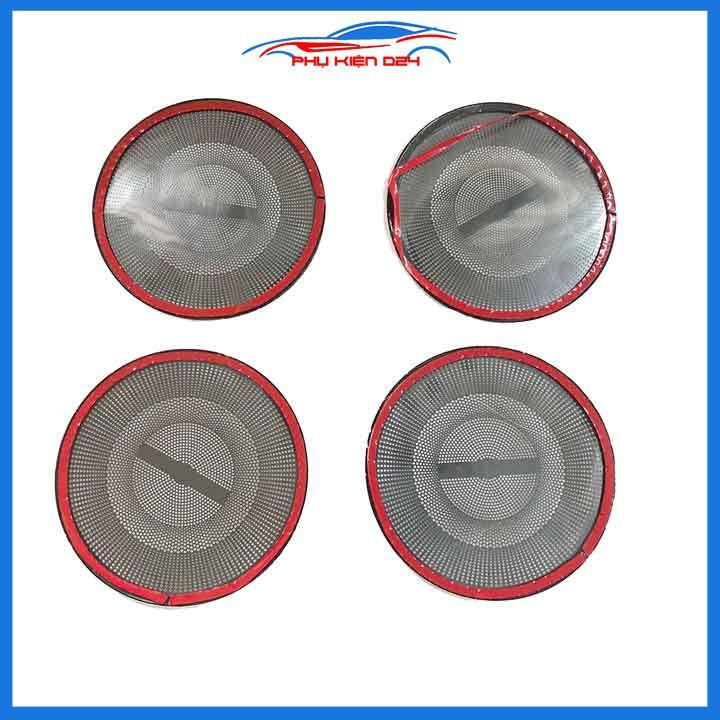 Bộ ốp màng loa vân Titan cho xe Kona 2018-2019-2020-2021-2022 chống xước trang trí nội thất ô tô