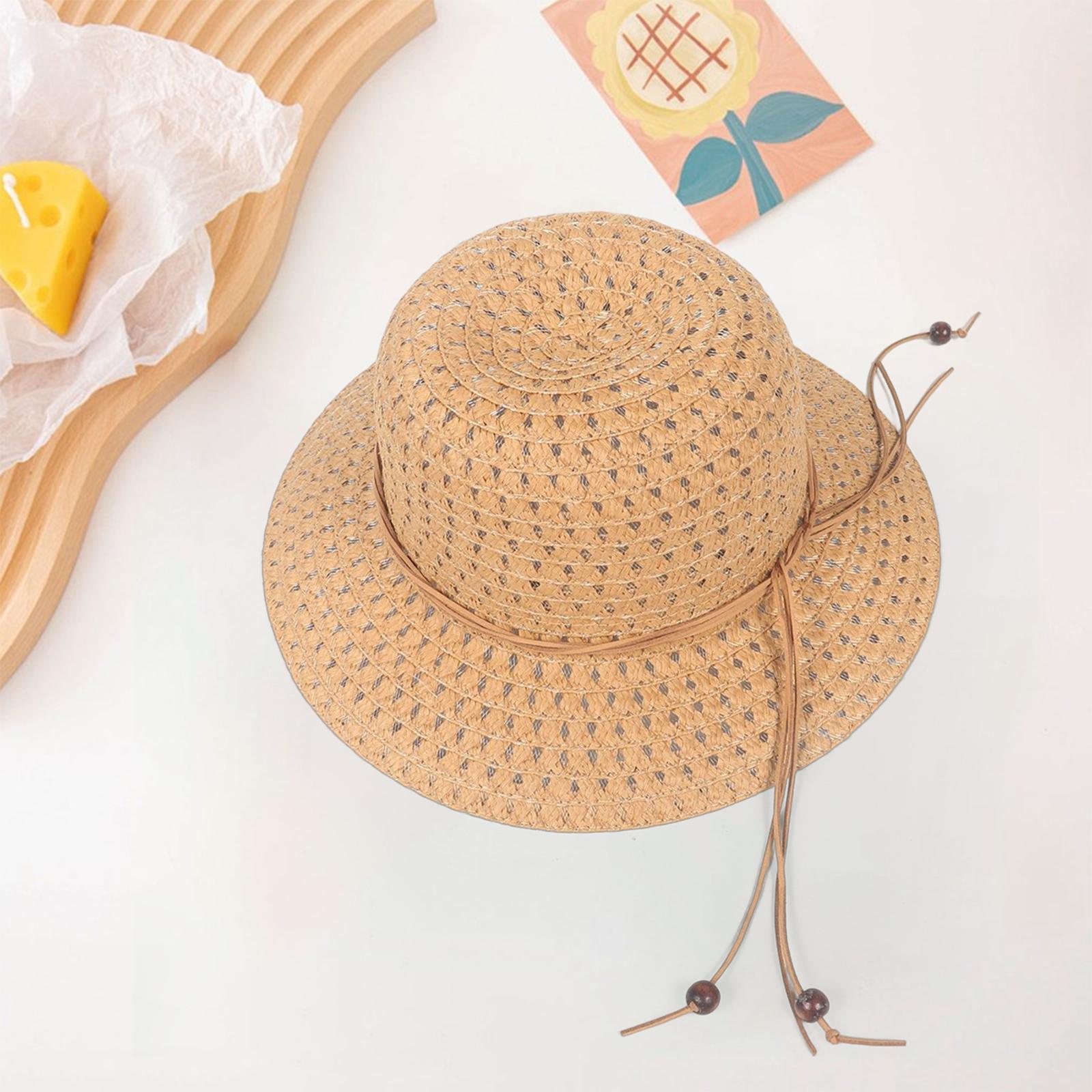 Unisex Straw Hats Panama Fashionable Wide Hat for Outdoor