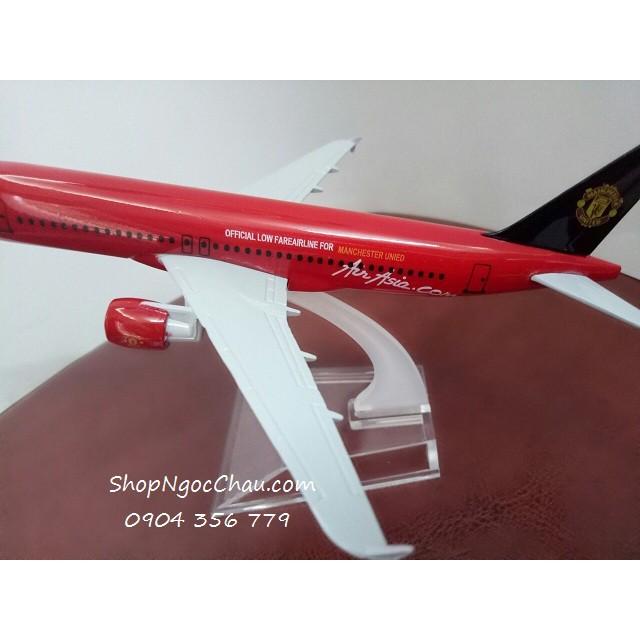 Mô hình máy bay A320 Air Asia Manchester United 16cm