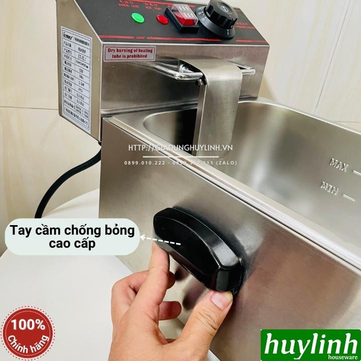 Bếp chiên nhúng đơn ngập dầu ETON ET-ZL1 - Dung tích 6 lít - Inox 304 - Hàng chính hãng