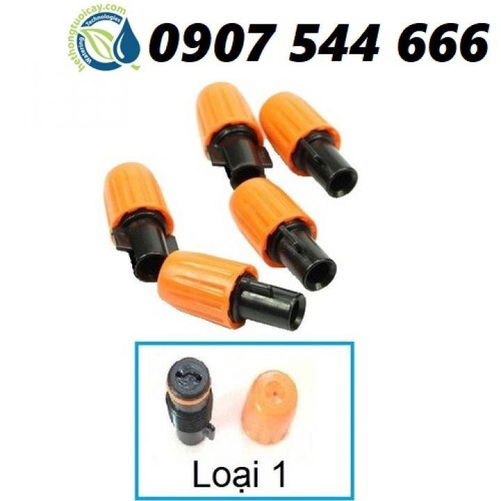 Set 5 đầu phun sương màu cam loại 1 dùng lắp vòi phun sương nhiều cửa