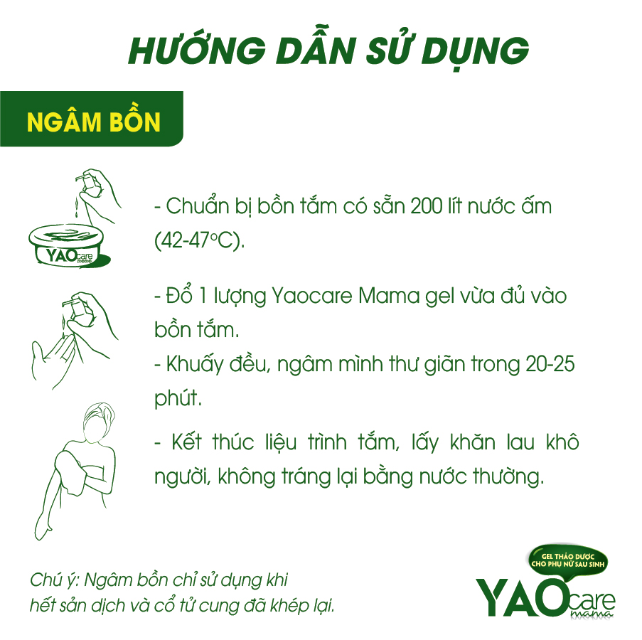 Sữa tắm thảo dược dành cho mẹ bầu và sau sinh Yaocare mama Gel - DK Pharma