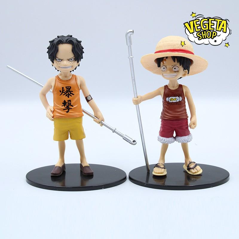 Mô hình One Piece - Bán lẻ 5 nhân vật Sabo, Ace, Luffy, Sanji, Zoro hồi nhỏ - Cao 15cm