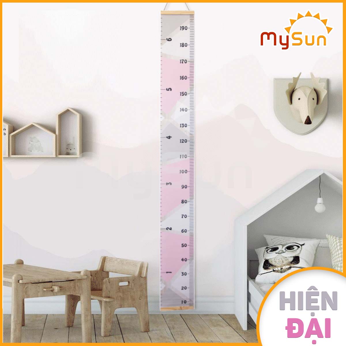 Thước Bảng Đo Chiều Cao 2M Y Tế Gắn Dán Tường Cho Trẻ Em Bé Mysun - Hiện Đại