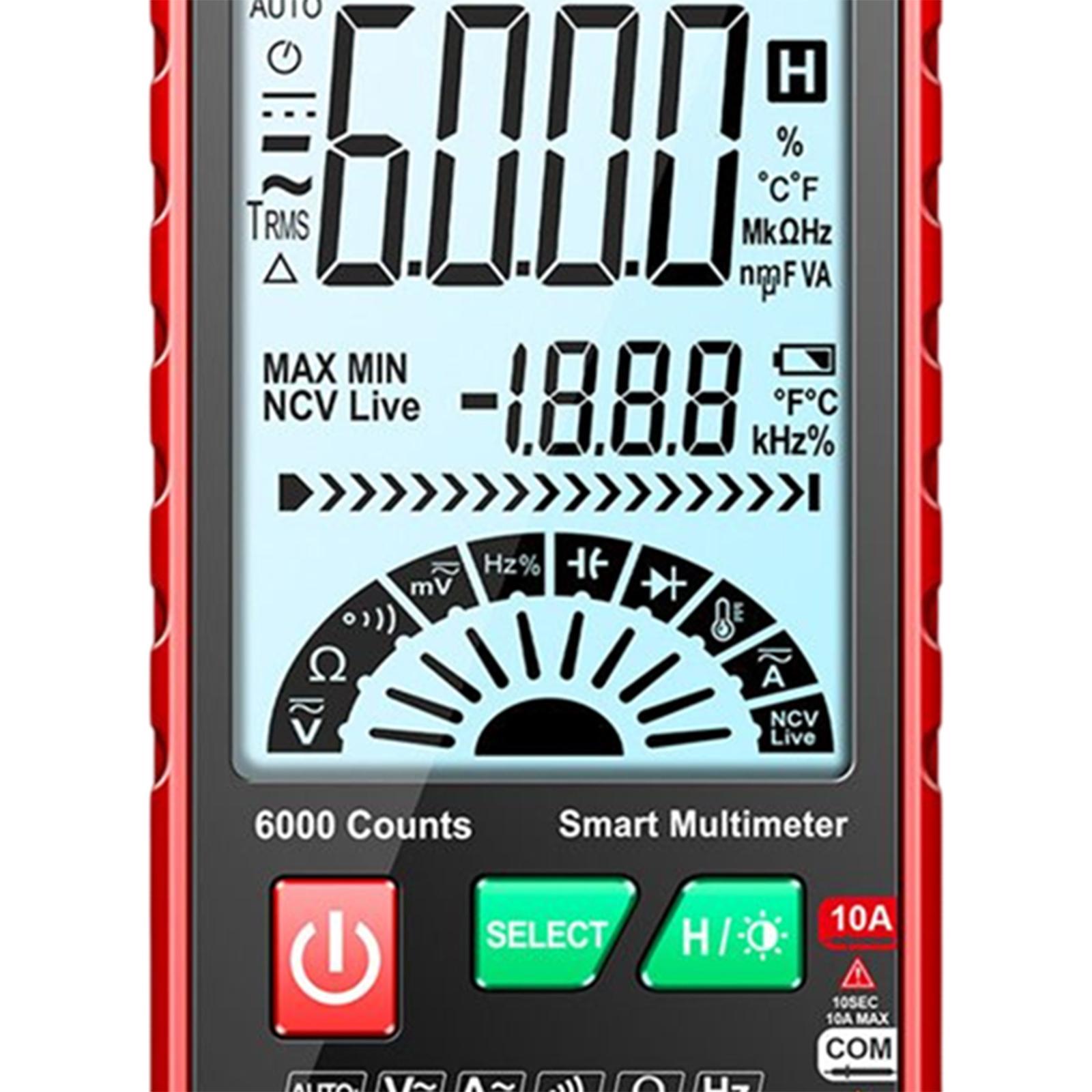 Handheld Digital Tester Automatic Shutdown Transistor DC AC Voltmeter