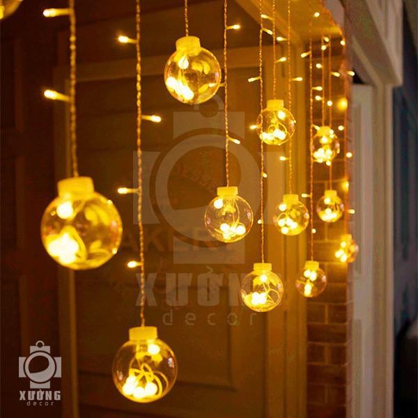 Đèn Nháy Thả Mành Hình Cầu Tròn