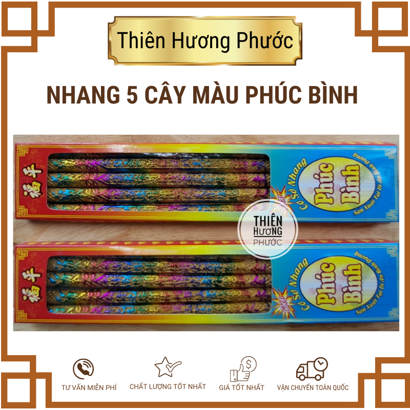 Nhang đũa Vương Kim Thành chữ đỏ 21 cây cao 50cm