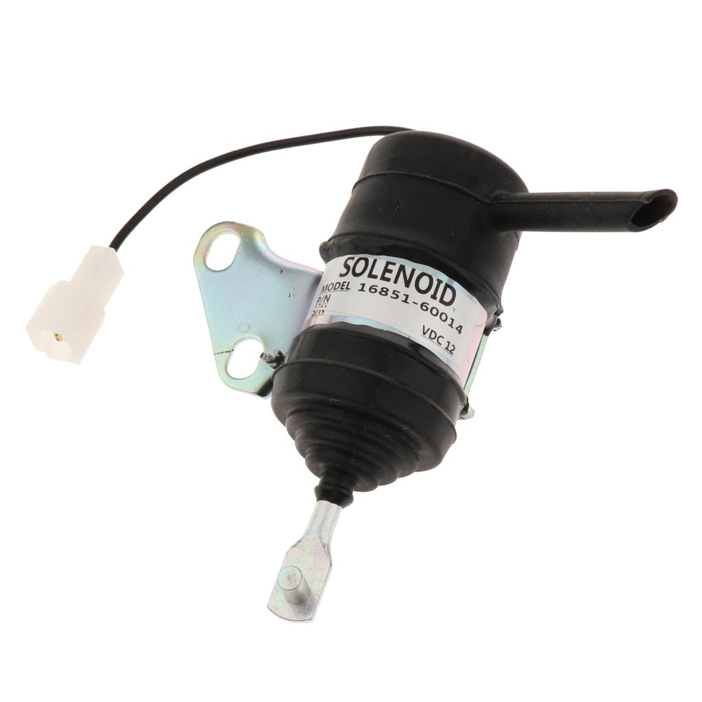 16851-60014 Fuel Shut Down Solenoid for Kubota Tractor Excavator RTV RTV900