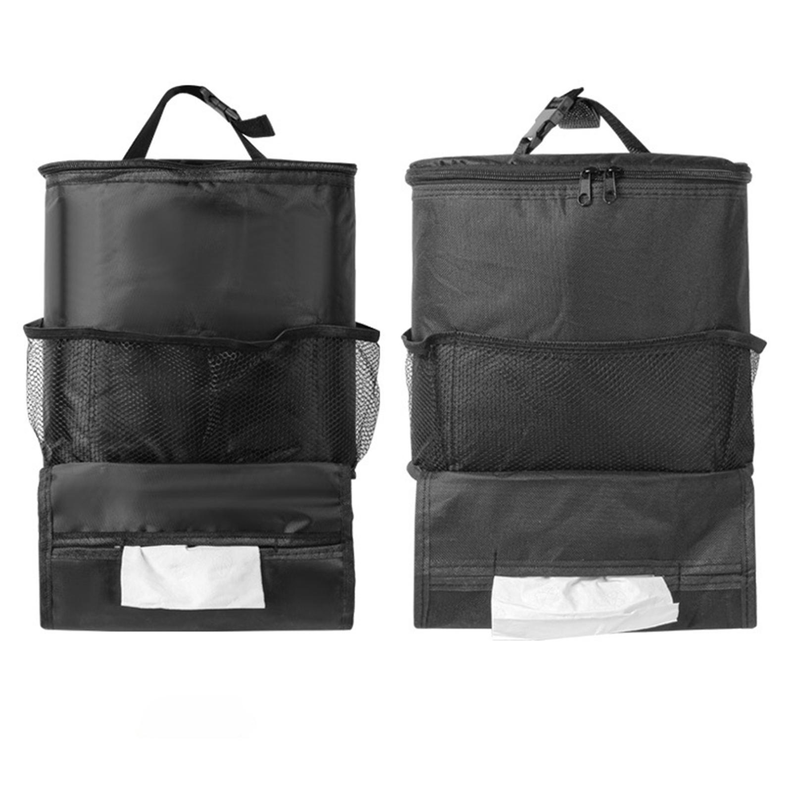 Car Seat Back Organizer Bottle Holders Hanging Travel Storage Bag Insulated Bag