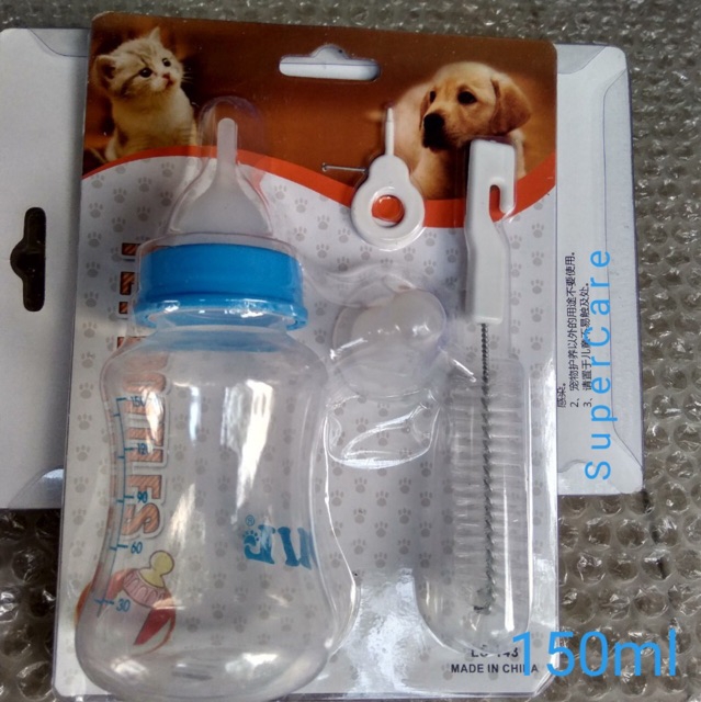 Bộ Bình Sữa 150ml Cho Chó Mèo Sơ Sinh