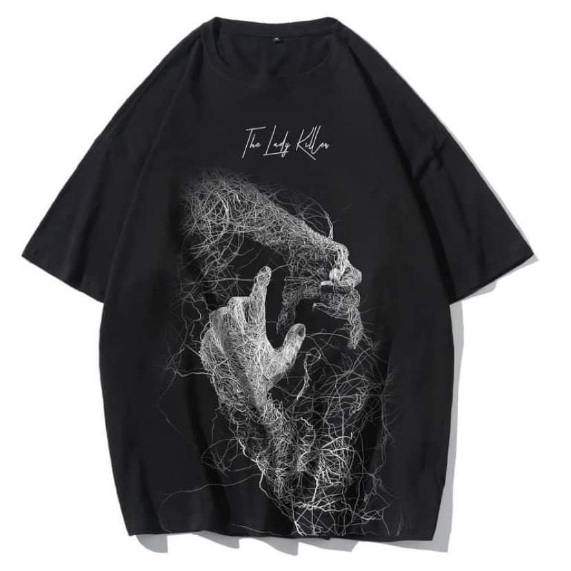 ÁO THUN NAM HÌNH BÀN TAY CAO CẤP 100 COTTON IN LỤA