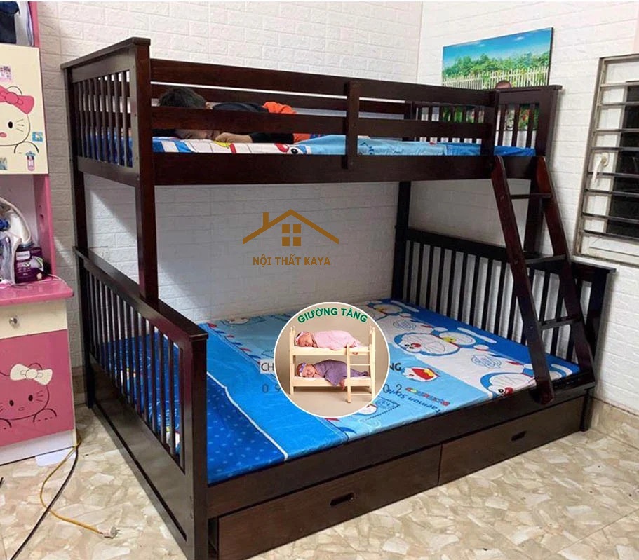 Giường 2 Tầng Xuất Khẩu (1m2-1m6)